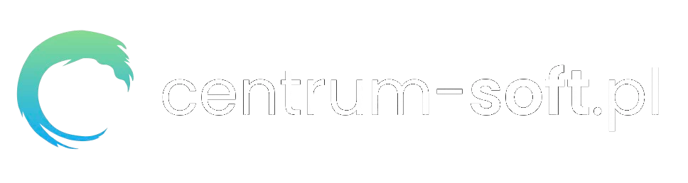 Centrum-Soft logo białe